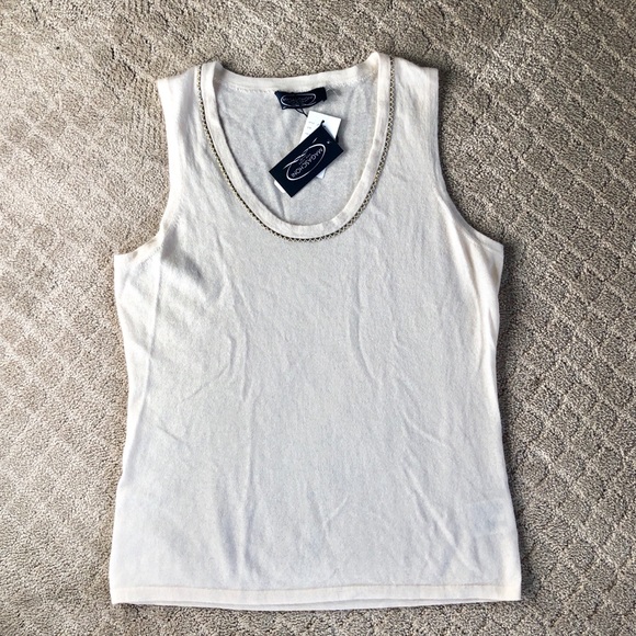 ⬇️Magaschoni cashmere cardiganset metallictrim NEW - Picture 2 of 8